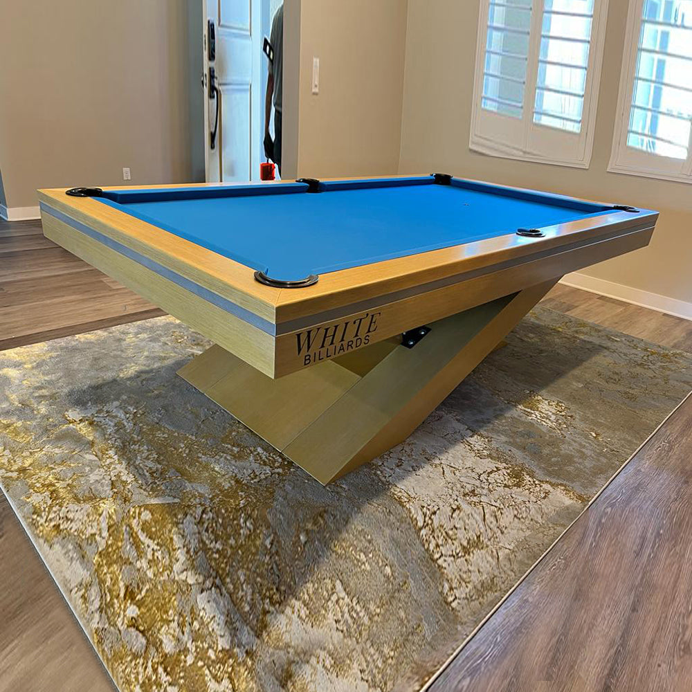 White Billiards Ultimate Modern Slate Pool Table