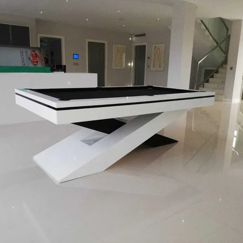 White Billiards Ultimate Modern Slate Pool Table