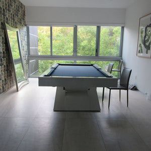 White Billiards Ultimate Modern Slate Pool Table