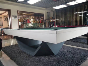 White Billiards Olics Modern Slate Pool Table
