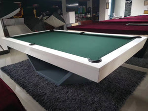 White Billiards Olics Modern Slate Pool Table