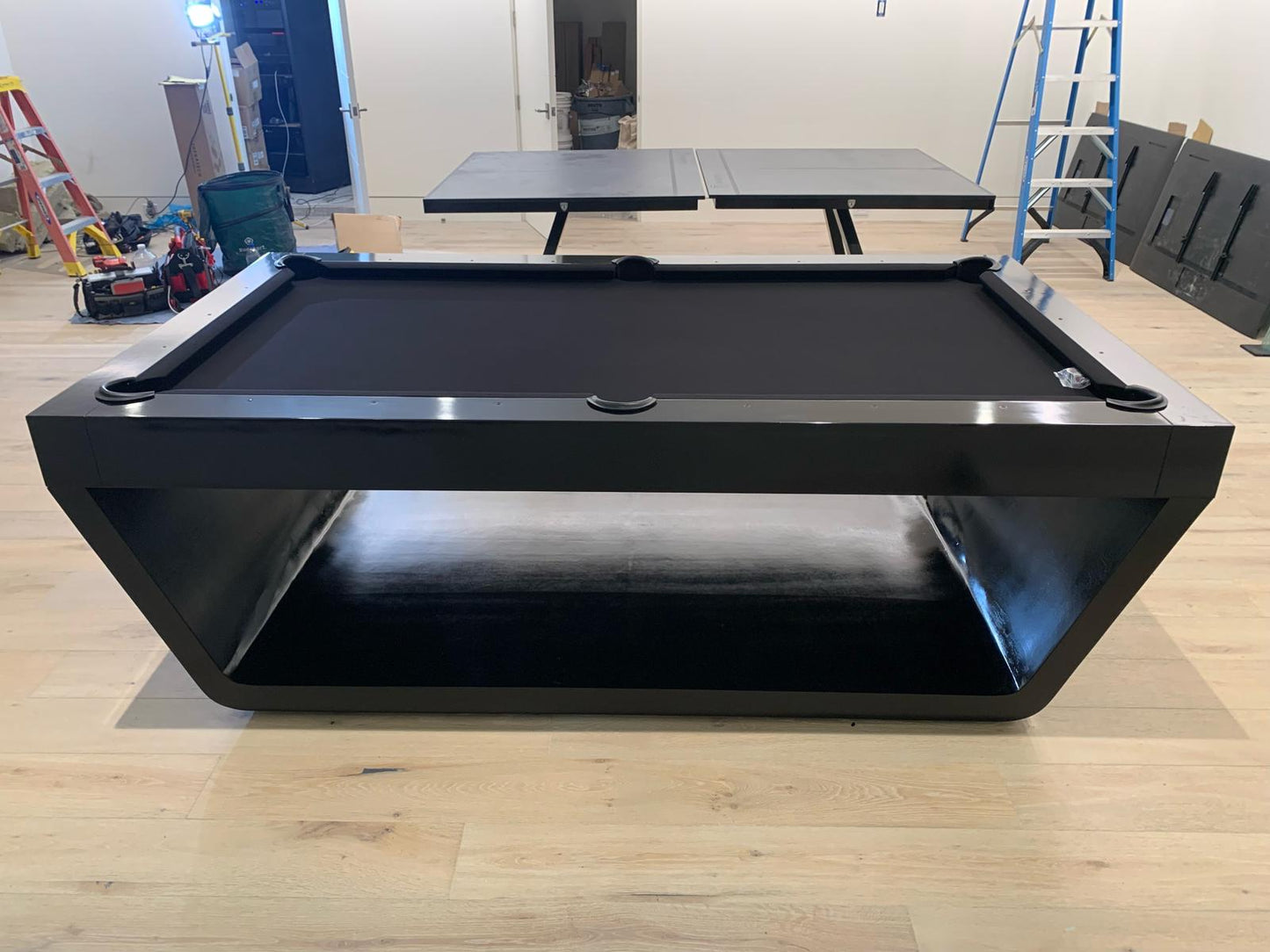 The Sofia Modern Slate Pool Table By White Billiards