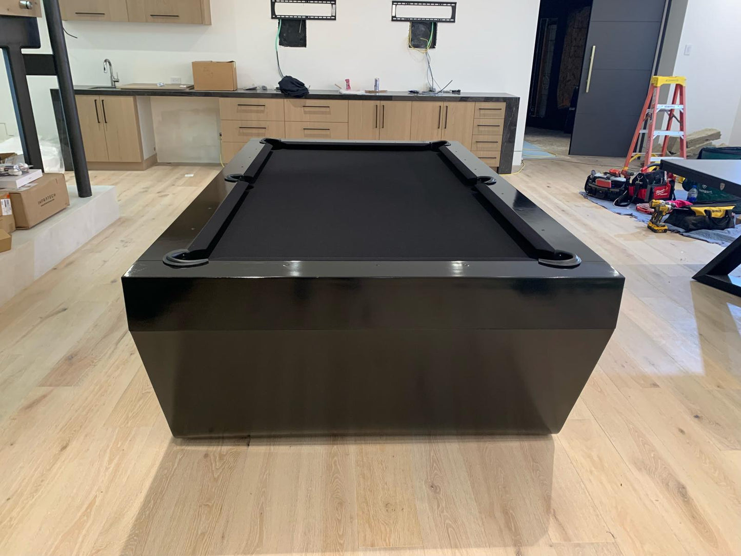 The Sofia Modern Slate Pool Table By White Billiards