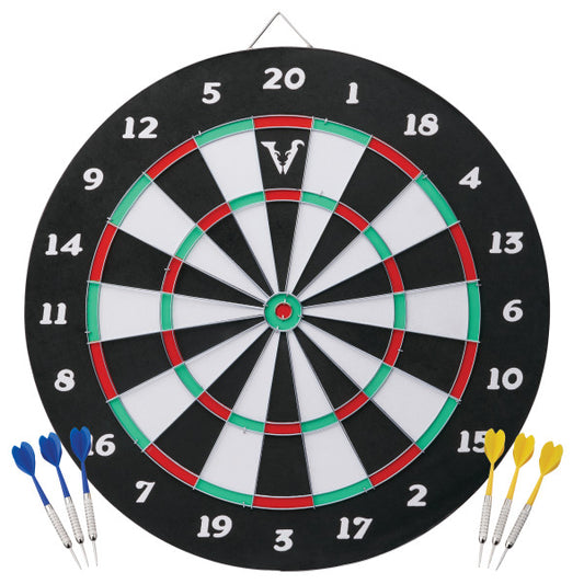 Viper Double Play Coiled Paper Fiber Dartboard with Darts