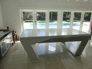 White Billiards Valenti Modern Slate Pool Table