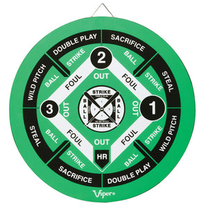 Viper Double Play Coiled Paper Fiber Dartboard with Darts