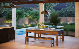 Spencer Marston Tucson 3 in 1 Outdoor Dining, Ping Pong, and Pool Table