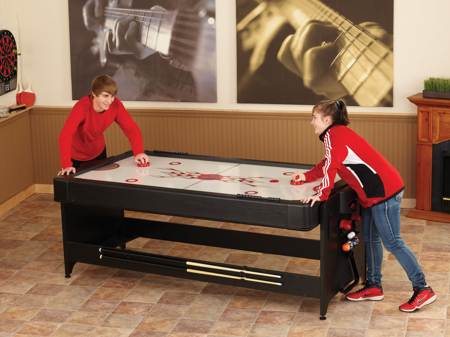 Fat Cat Original 3-in-1 7' Pockey Multi-Game Table