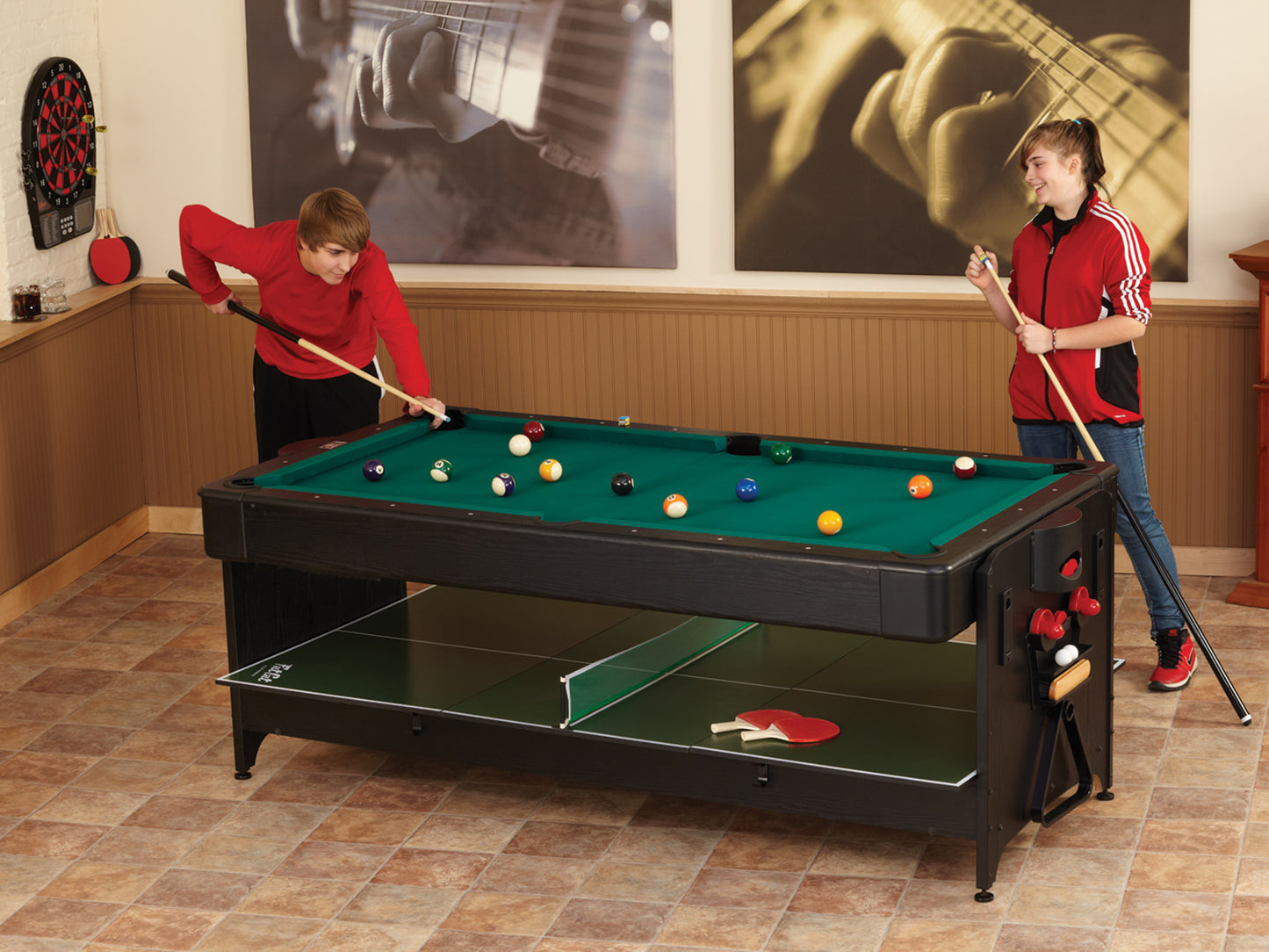 Fat Cat Original 3-in-1 7' Pockey Multi-Game Table