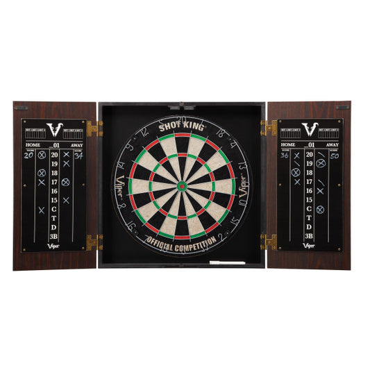 Viper Stadium Dartboard Cabinet with Shot King Sisal Dartboard