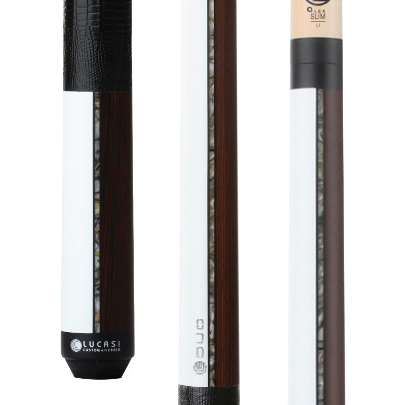 LUCASI Duo Half Paint/Half Exotic Wood Series Pool Cue