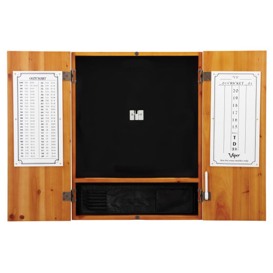 Viper Metropolitan Oak Steel Tip Dartboard Cabinet